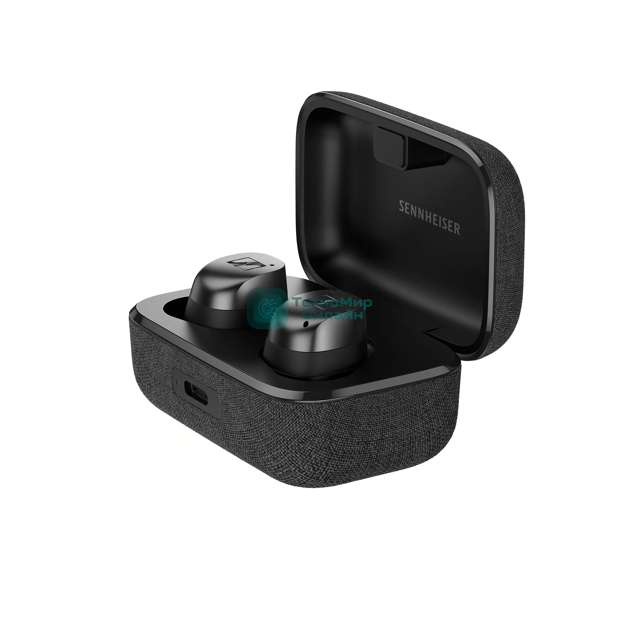 Наушники TWS Sennheiser MOMENTUM True Wireless 4 черный/графит, внутриканальные, Bluetooth, активное шумоподавление, беспроводная зарядка, до 7.5 ч