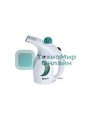 Отпариватель ВАСИЛИСА ВА-2809 белый с зеленым, 750 Вт, 15 г/мин, 200 мл