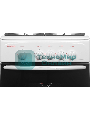 Плита газовая Gefest CG 50М02 К73 белый, конфорок 4 шт, духовка 42 л, 50 см x 85 см x 53 см