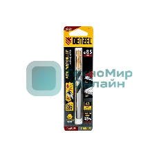 Сверло спиральное по металлу Denzel 8,5 x 117мм, Р6М5, Golden Tip, многогранная заточка