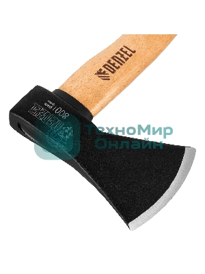 Топор Denzel 800 г, кованый, буковое топорище