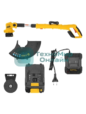 Триммер аккумуляторный Denzel GT-230, 230 мм, Li-Ion, 20 В