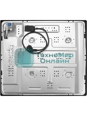 Комбинированная варочная панель Maunfeld EEHE.64.5EB/KG, 4 конфорки, эмалированная сталь, черный