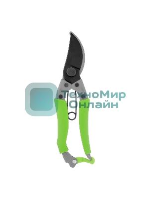 Секатор прямого реза Palisad 200 мм, стальные рукоятки, ПВХ оболочка, BASE