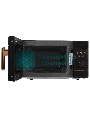 Микроволновая печь JVC JK-MW270D черный, 20 л, 700 Вт, переключатели - кнопки, поворотный механизм