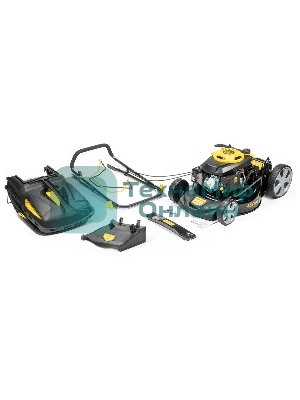 Газонокосилка Champion LM4627 (2,6кВт привод травосб.60л. шир.460мм 25-75мм 31,6кг 3в1)(Газонокосилка самоходная, Объем двигателя 139 см3, вес без травосборника 31,6 кг, Объем топливного бака 1,0 л, Мощность 2,6/3,5 кВт/л.с., объем травосборника 60 л, ширина среза 460 мм, высота среза 25-70 мм.)