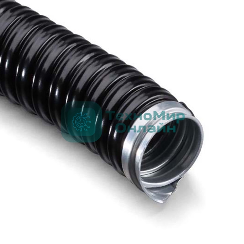 Металлорукав Rexant в ПВХ изоляции МРПИнг-32 (РЗ-Ц-ПВХнг) черный