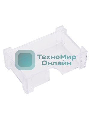 Подставка Deli E7621 для визиток 103х68х34мм, прозрачный