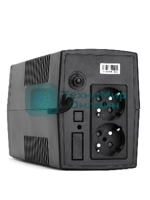 Источник бесперебойного питания Crown CMU-650X (650ВА/360 Вт; 2хEURO резервным питанием и фильтрацией; 12V/7AH х 1; пластик)