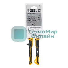 Ножницы по металлу Denzel 270 мм, прямой и правый рез,сталь-СrMo, трехкомп.рук-ки