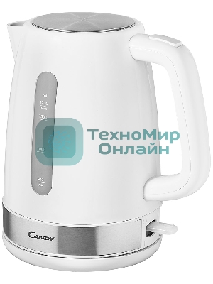 Чайник электрический Candy CK-101 1.7л. 2200Вт белый корпус: пластик