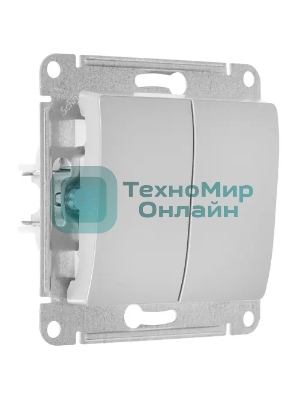 Механизм переключателя 2-кл. СП Glossa сх.6 10AX алюм. SchE GSL000365