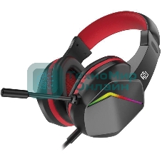 Наушники с микрофоном Оклик HS-L335G черный 2.2м мониторные USB оголовье (1972582)