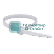 Хомут кабельный DKC 25206SR 2.5х160 полиамид белый (уп. 100 шт)