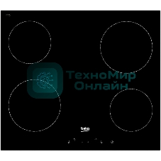 Встраиваемая электрическая варочная панель Beko HIC 64400 E, черный