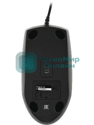 Мышь проводная A4Tech OP-720 черный, 1200 dpi, USB, кнопки - 3