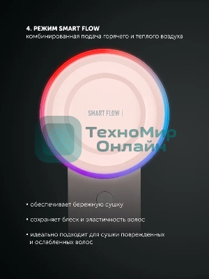 Фен Polaris PHD-1110 розовый, 1600 Вт, ионизация