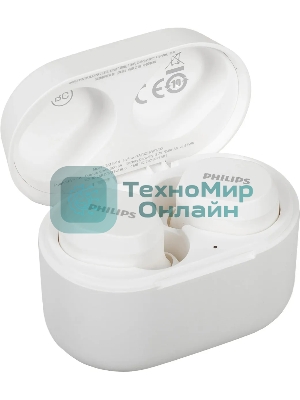 Наушники TWS Philips TAT3216WT/00 белый, внутриканальные, Bluetooth