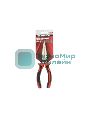 Длинногубцы Matrix NICKEL 17164 160 мм, прямые никелированные, двухкомпонентные рукоятки