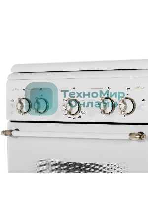 Плита газовая Gefest ПГ 5100-02 0185 белый, конфорок 4 шт, духовка 52 л, 50 см x 85 см x 58.5 см