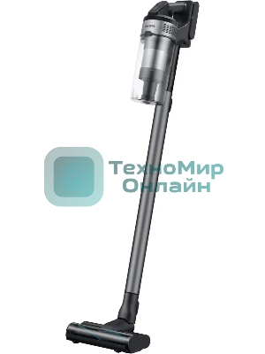 Пылесос вертикальный Samsung VS20B75ADR5/EV черный/серый, питание от аккумулятора, 200 Вт, уборка влажная/сухая, пылесборник 0.8 л, работа от АКБ max 60 мин.