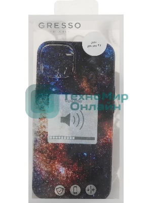 Чехол (клип-кейс) Gresso Meridian, для iPhone 13, черный gr17aaae8892