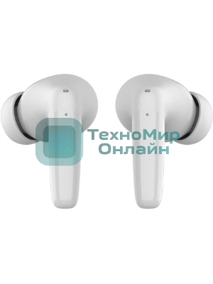 Наушники TWS Tecno Buds 4 белый, вкладыши, Bluetooth, до 6 ч