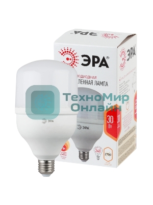 Лампа светодиодная ЭРА Б0027002 STD LED POWER T100-30W-2700-E27
