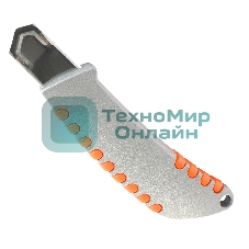 Нож строительный PATRIOT CKP-183, с выдвижным сегментированным лезвием, автофиксатор, двухкомпонентный алюминиевый корпус, 18мм