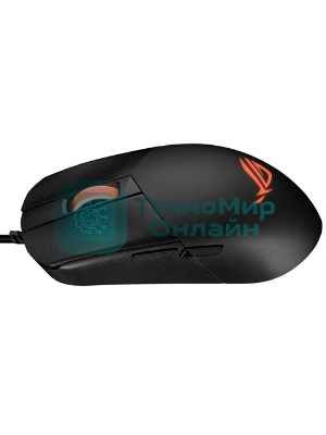 Мышь проводная ASUS P518 ROG STRIX IMPACT III черный, 12000 dpi, USB, кнопки - 5