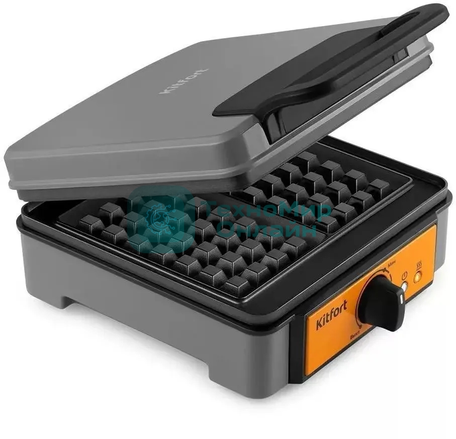 Вафельница Kitfort КТ-1694 1200Вт серый