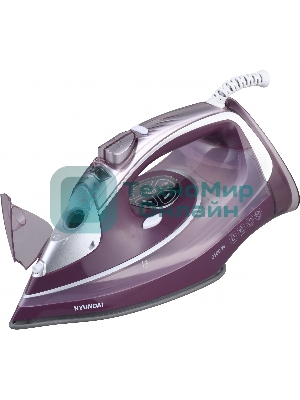 Утюг Hyundai H-SI01780 3100Вт розовый/бордовый