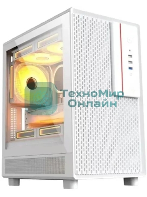 Компьютерный корпус Accord M3301 белый без БП mATX 1xUSB 2.0 1xUSB 3.0 1xUSB3.1 audio bott PSU