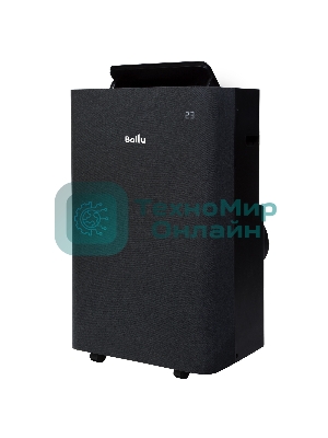 Кондиционер мобильный Ballu Velure BPAC-14 EW/N6 14000 BTU, 35 м², 50 дБ, охлаждение, осушение, черный