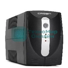 Источник бесперебойного питания Crown CMU-650X (650ВА/360 Вт; 2хEURO резервным питанием и фильтрацией; 12V/7AH х 1; пластик)