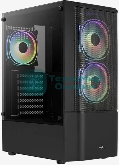 Корпус ATX Aerocool/Formula Quantum Mesh-G-BK-v3 4710562758580 черный, без БП, USB 3.0, 2*USB 2.0, HD Audio