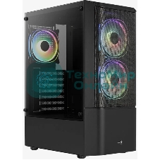 Корпус ATX Aerocool/Formula Quantum Mesh-G-BK-v3 4710562758580 черный, без БП, USB 3.0, 2*USB 2.0, HD Audio