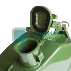 Канистра топливная AVS металлическая вертикальная 10 Л (зеленая) VJM-10