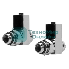 Набор дизайн-вентилей, CUBE, прямой (хром) 1/2