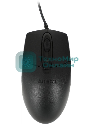 Мышь проводная A4Tech OP-720 черный, 1200 dpi, USB, кнопки - 3
