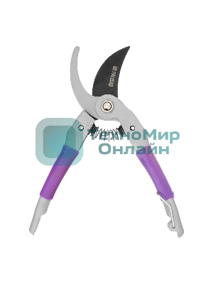 Секатор прямого реза Palisad BASE 225 мм, металлические рукоятки, ПВХ оболочка