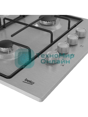 Газовая варочная панель Beko HIGG 641C3 SX, нержавеющая сталь
