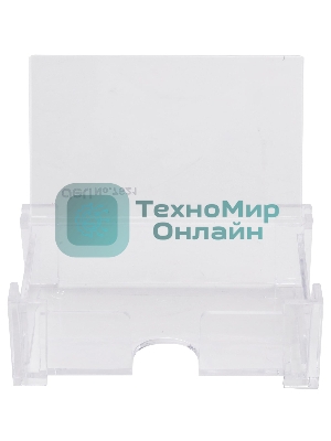 Подставка Deli E7621 для визиток 103х68х34мм, прозрачный