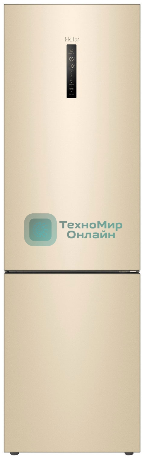 Холодильник Haier C4F640CGGU1 золотистый двухкамерный 285/115л морозилка снизу, No Frost