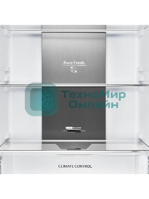 Холодильник Kuppersberg RFCN 2013 BG черное стекло двухкамерный 240/95л морозилка снизу, No Frost