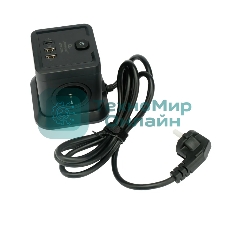 Сетевой фильтр Cablexpert Tower TWR-4-CU2-B-2, 4 р, 10А, 1xType-C PD, 20Вт, 2хUSB, 2 м, ур.защиты 2+, черный, коробка