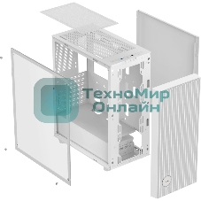 Компьютерный корпус Ocypus Gaммa C70 WH ARGB ATX/win/белый/4 ARGB fans/no PSU/Tempered Glass