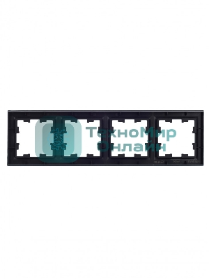 Рамка 4-местная IEK BRITE РУ-4-БрЧ черный