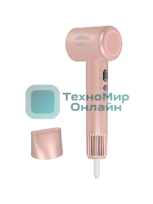 Фен ARESA AR-3234 розовый, 1600 Вт, ионизация