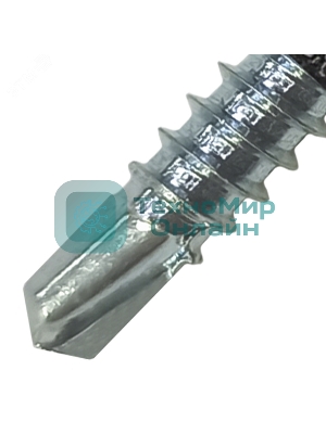 Саморез кровельный Руфкомплект 4.8х19 по металлу сверло №2 шайба d=14мм с EPDM прокладкой оцинкованный